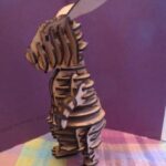 Laser Cut Rabbit 4mm Mdf Puzzle Template DXF File