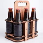 Laser Cut Wooden Six Pack Holder Free Vector