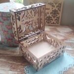Laser Cut Wooden Jewellery Box Free Vector