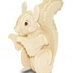 Laser Cut Squirrel 3D Puzzle DXF File