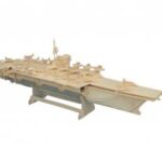Laser Cut Aircraft Carrier 3D Puzzle DXF File