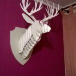 Trophy Deer Head Laser Cut Free Vector