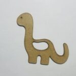Laser Cut Unfinished Wood Brontosaurus Cutout Craft Free Vector