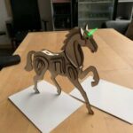 Laser Cut Unicorn 3D Puzzle SVG File