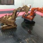 Laser Cut Mining Excavator 3mm Free Vector