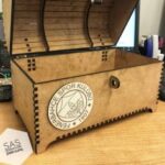 Laser Cut Treasure Chest Free Vector