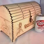 Laser Cut Treasure Chest 5mm Plywood with Clasp and Hinges