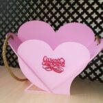 Laser Cut Heart Basket Free Vector