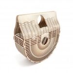 Laser Cut Women Wooden Clutch Bag Free Vector