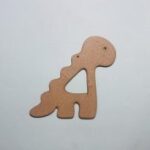 Laser Cut Wooden Dinosaur Shape Free Vector