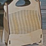 Laser Cut Cute Gift Box Hand Bag Free Vector