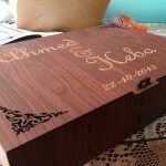 Laser Cut Stylish Wooden Jewelry Box Free Vector