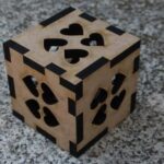 Laser Cut Treasure Heart Cube SVG File