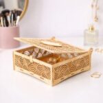 Laser Cut Decorative Wooden Jewelry Box
