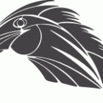 Tribal Horse Tattoo Clip Art DXF File