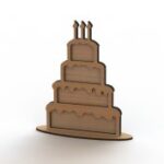 Laser Cut Heart Drop Box Guest Book Cake Free Vector