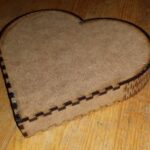 Laser Cut Wooden Heart Box Template SVG File