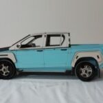 Laser Cut Toyota Hilux 3D Model Free Vector