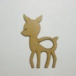 Laser Cut Deer Shape Unfinished Wood Cutout Free Vector