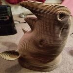 Laser Cut Cardboard Rhino Head DWG File