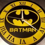 Laser Cut Batman Clock 12 Inch DXF File