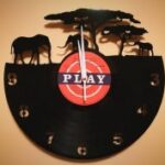 Orologio Vinile Africa Clock dxf file
