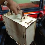 Laser Cut Wooden Suitcase Box Free Vector