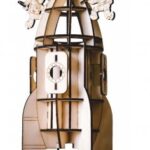 Laser Cut Rocket Model Beer Holder Free Vector