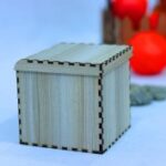 Laser Cut Wooden Gift Box With Lid 3mm Free Vector