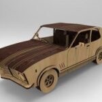 Laser Cut Wooden Holden LJ Torana Model Car Kit Free Vector