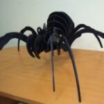 Laser Cut Spider 3D Wooden Puzzle Free Vector