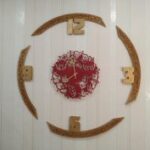 Laser Cut Decorative Round Clock Template Free Vector