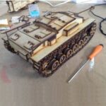 Laser Cut StuG III Tank DXF File