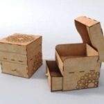 Laser Cut Gift Box With Lid And Drawer Free Vector