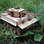 Laser Cut Tiger E Tank 3D Model SVG File
