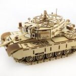 3D Wood Tank Puzzle Kit Engraved Laser Cut Free Vector