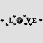 Love Clock dxf File