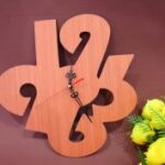 Laser Cut Modern Wood Clock Free Vector