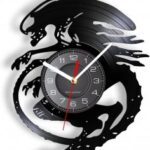 Laser Cut Alien Xenomorph Vinyl Wall Clock Free Vector