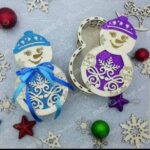 Laser Cut Snowman Box with Lid Template Free Vector