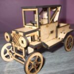 Laser Cut 1931 Ford Model A 3D Puzzle DXF File