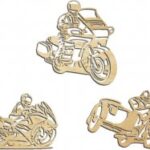 Laser Cut Wooden Motorcycle Wall Decor DXF File