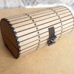 Laser Cut Barrel Box 5mm DXF File