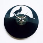 Wolf Moon Wall Clock lupo dxf file