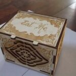 Laser Cut Wooden Cookie Box Wooden Box With Lid Free Vector
