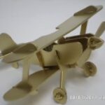 Laser Cut Vintage Retro Aircraft Biplane Plane Aircraft Model Free Vector