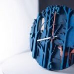 Laser Cut Wall Clock Forest Fox Free Vector
