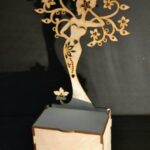 Laser Cut Jewelry Box with Girl 4mm Free Vector