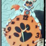 Laser Cut Kids Room Wall Clock Template Free Vector