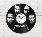 Laser Cut Metallica Wall Clock Free Vector